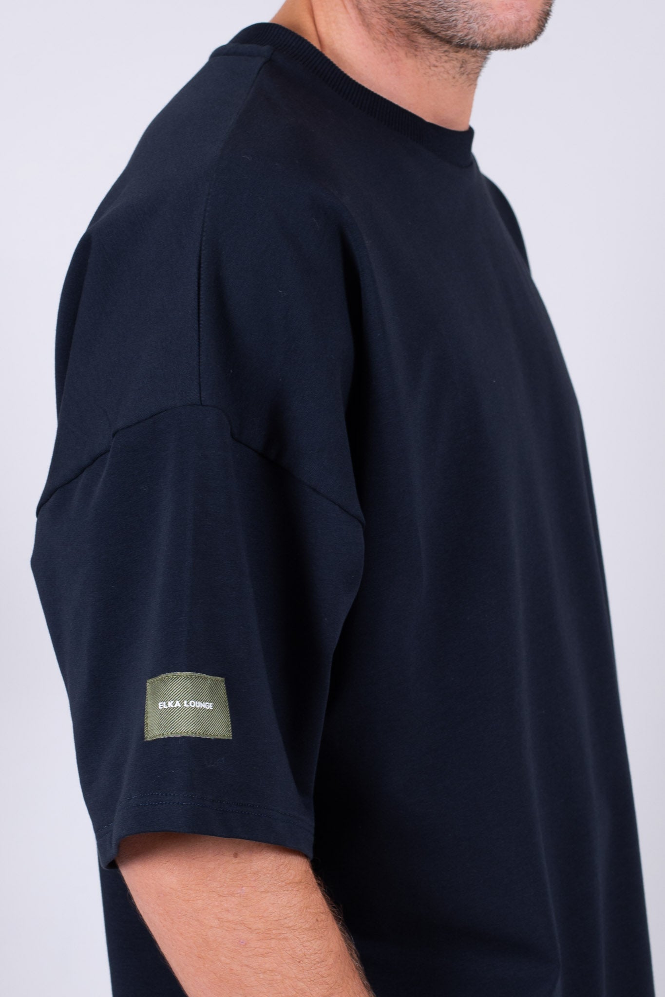 Pánske mikinové tričko z biobavlny - loose fit