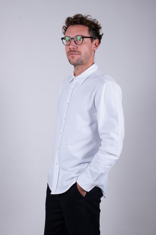 Pánská flanelová košile s límečkem - regular fit