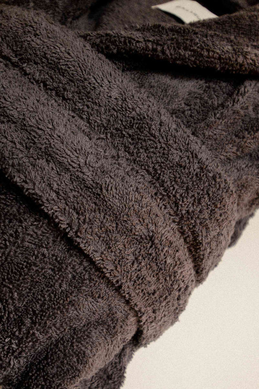 Deco & Home Szary szlafrok z bawełny organicznej