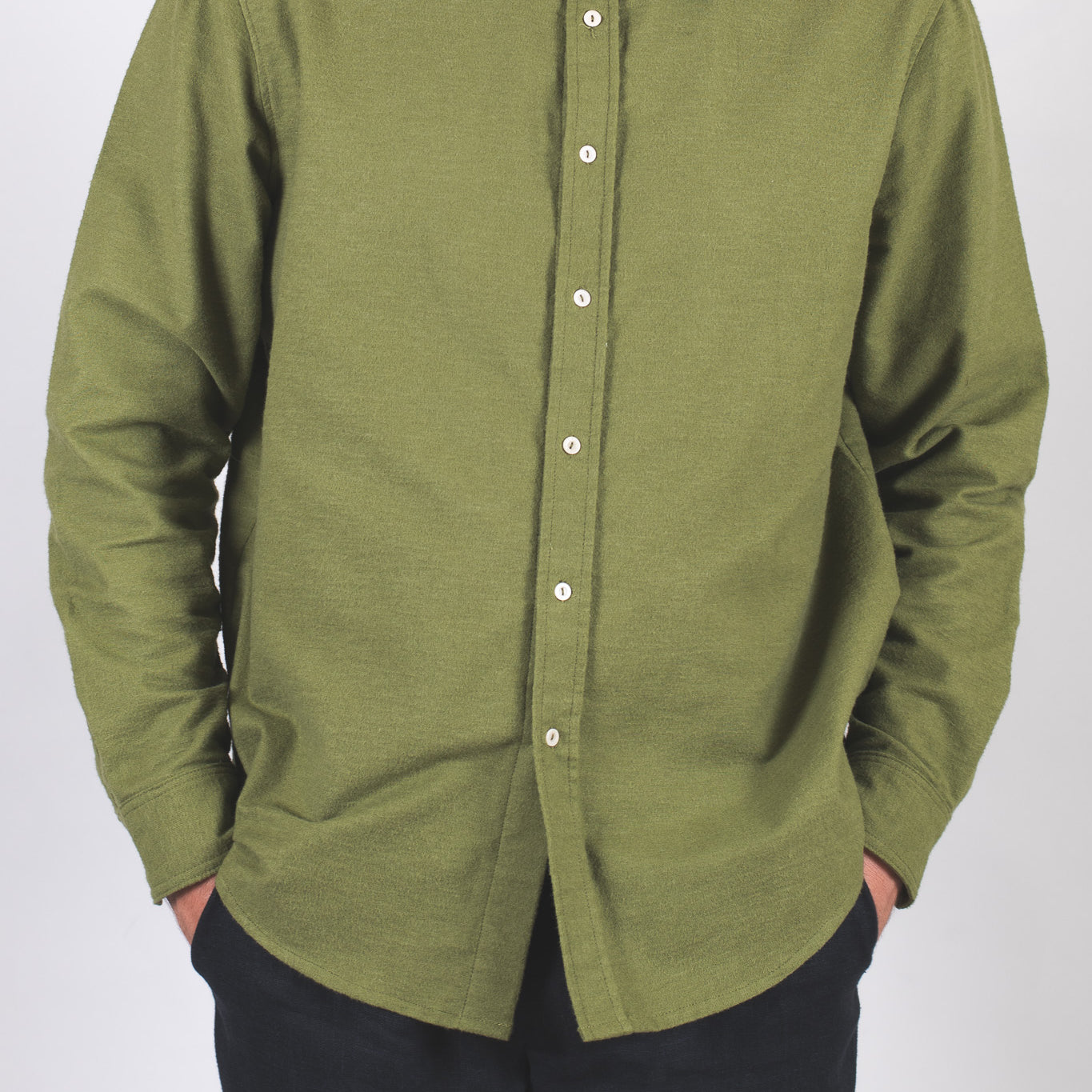 Pánská flanelová košile s límečkem - regular fit