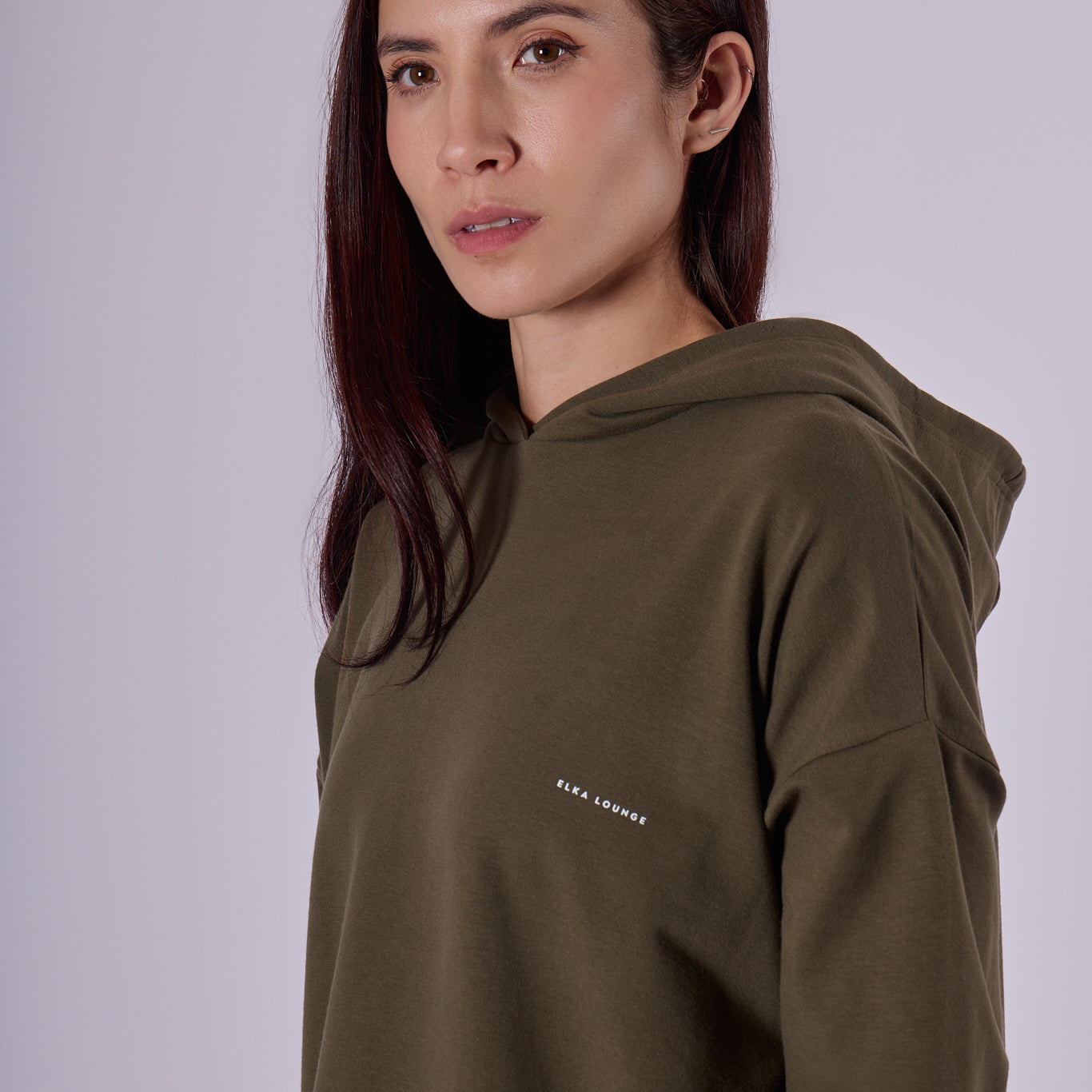 Women hoodie organic cotton brushed - Oversized