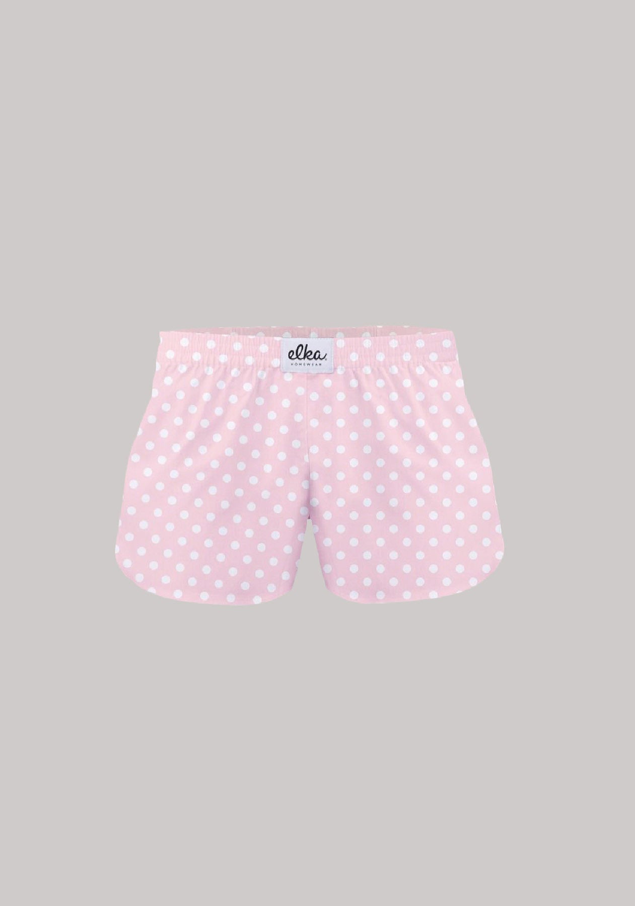 Kids Boxershorts Light pink with polka dots