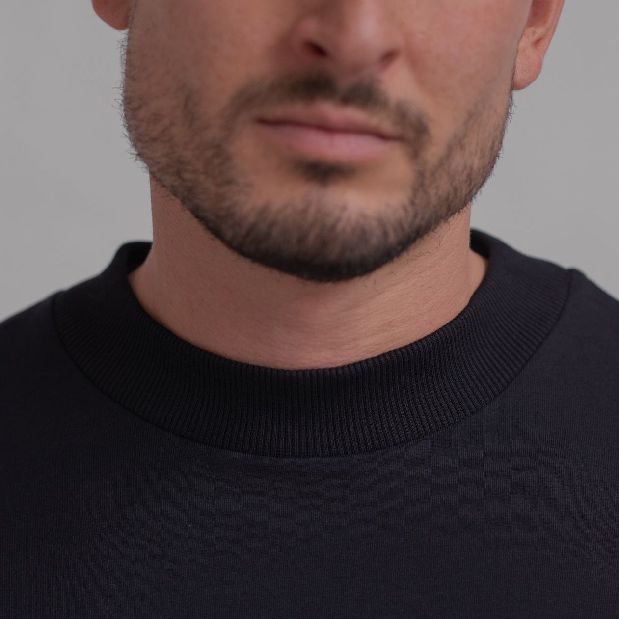 Men Sweatshirt Classic organic cotton side slits - Loose fit