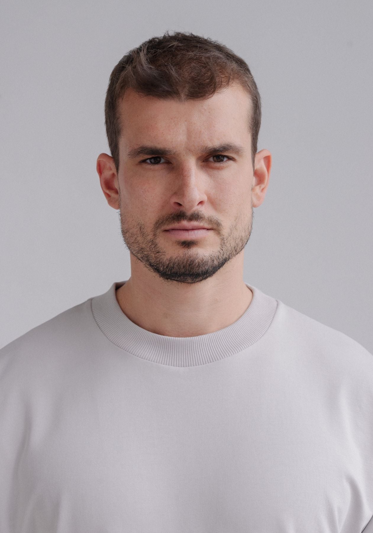 Pánská Mikina Classic Pearl gray - Loose fit