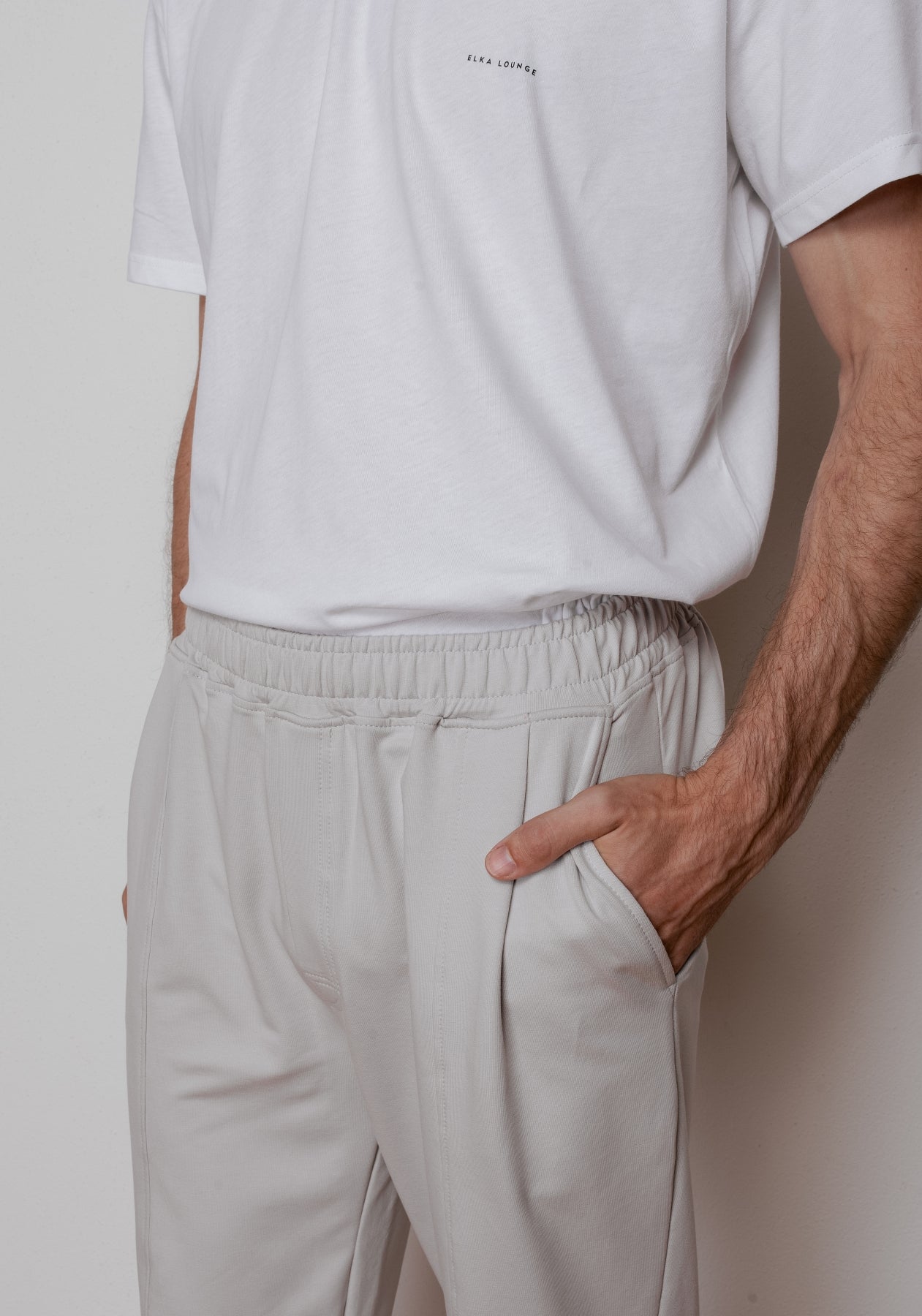 Men spodnie dresowe bawełna organiczna - loose fit