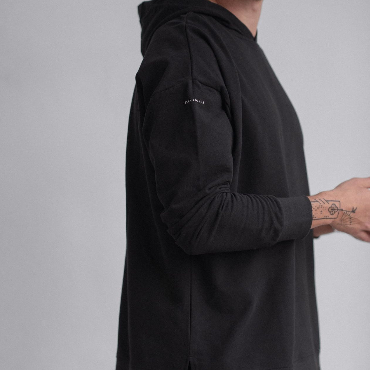 Men sweatshirt organic cotton brushed - Oversized