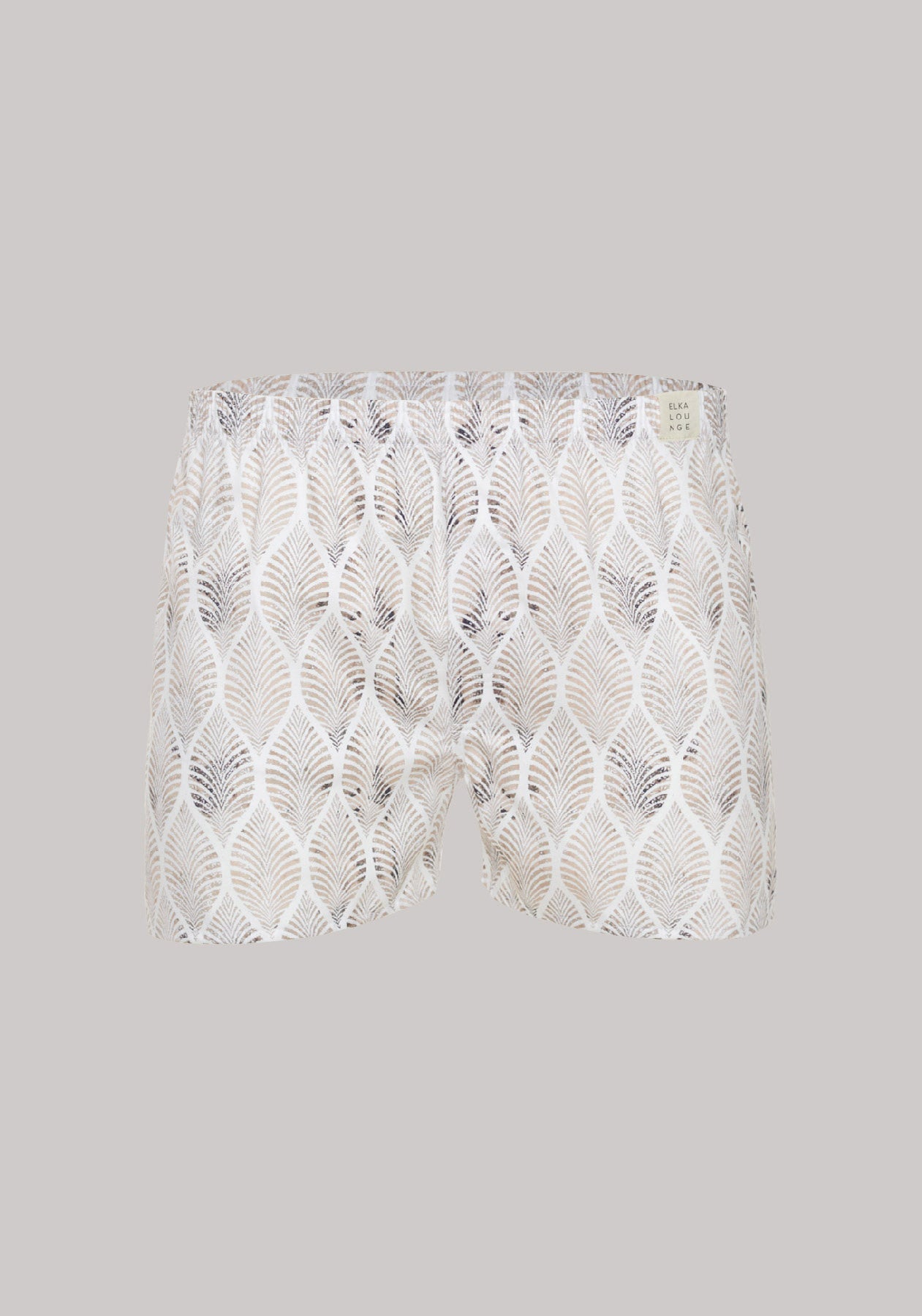 Pánské kraťasy-trenýrky Beige leaves