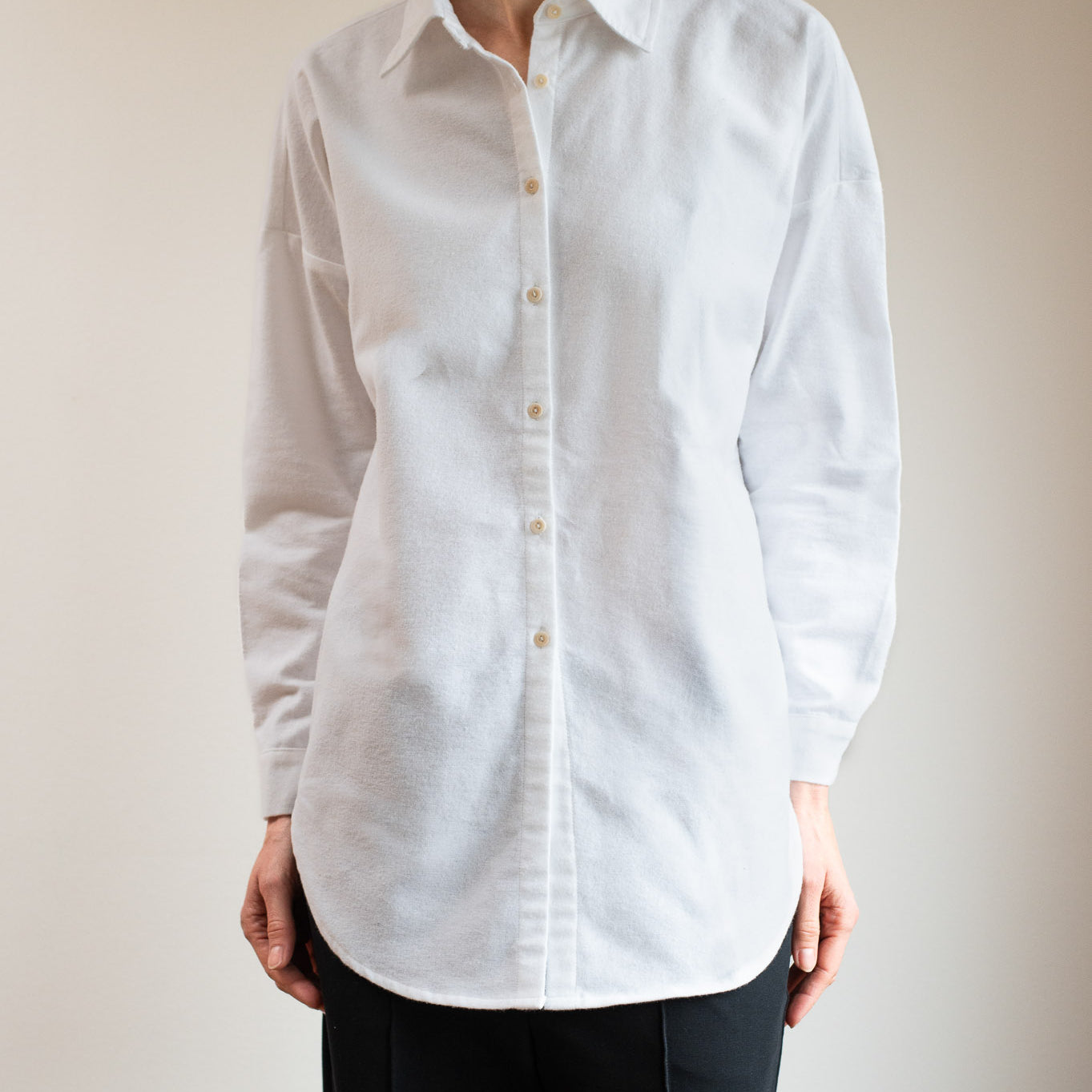 Dámská flanelová košile s límečkem loose fit