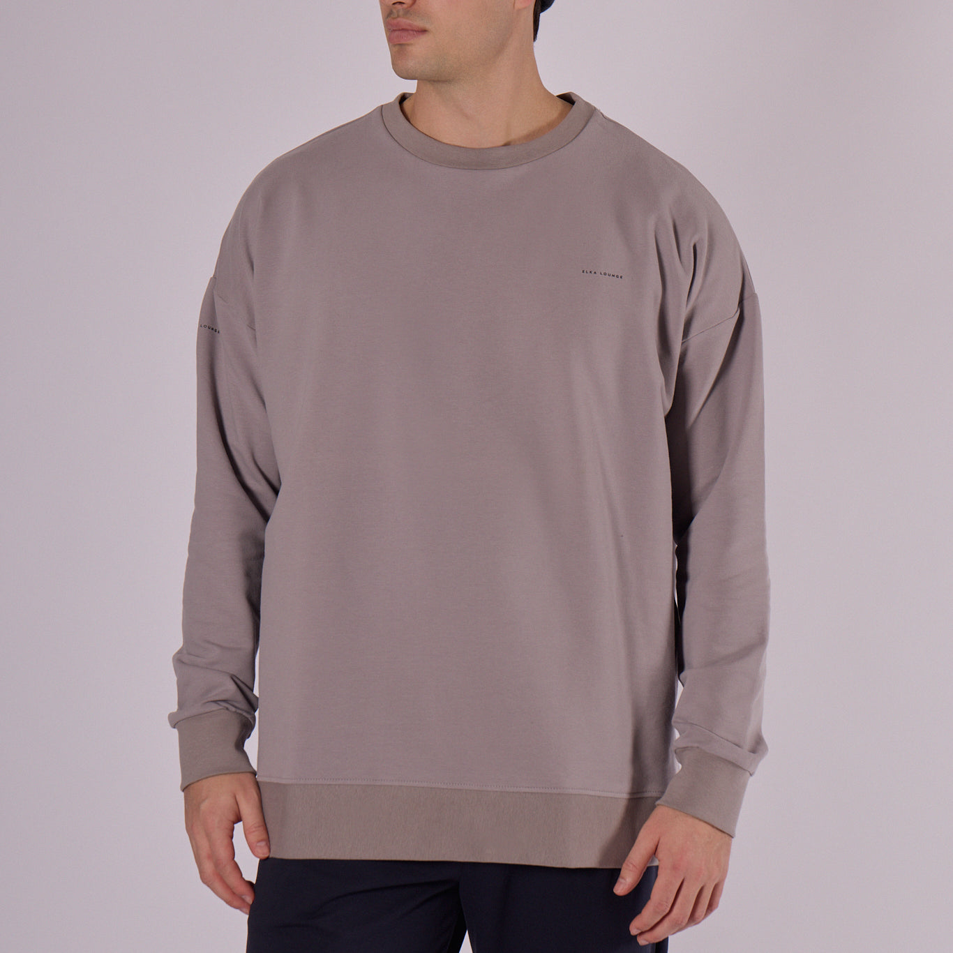 Men Sweatshirt organic cotton brushed - Oversized