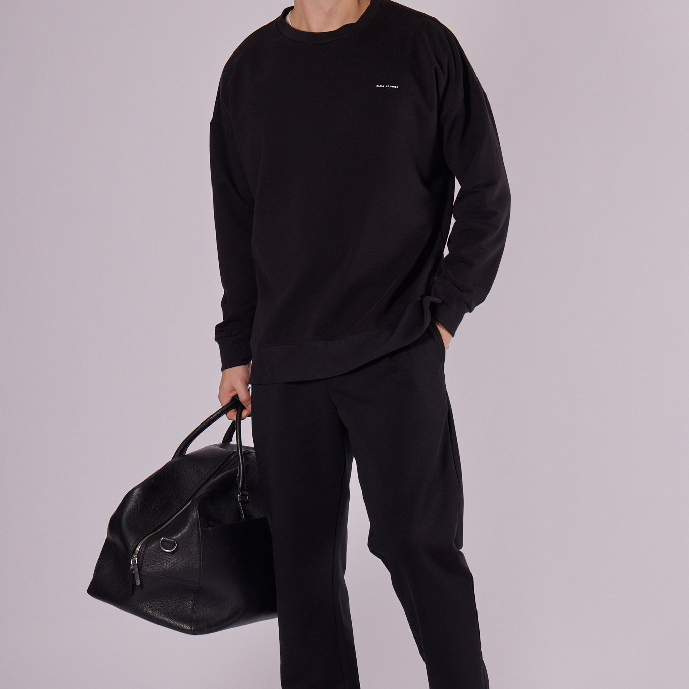 Men sweatpants wide organic cotton Straight-leg - regular fit