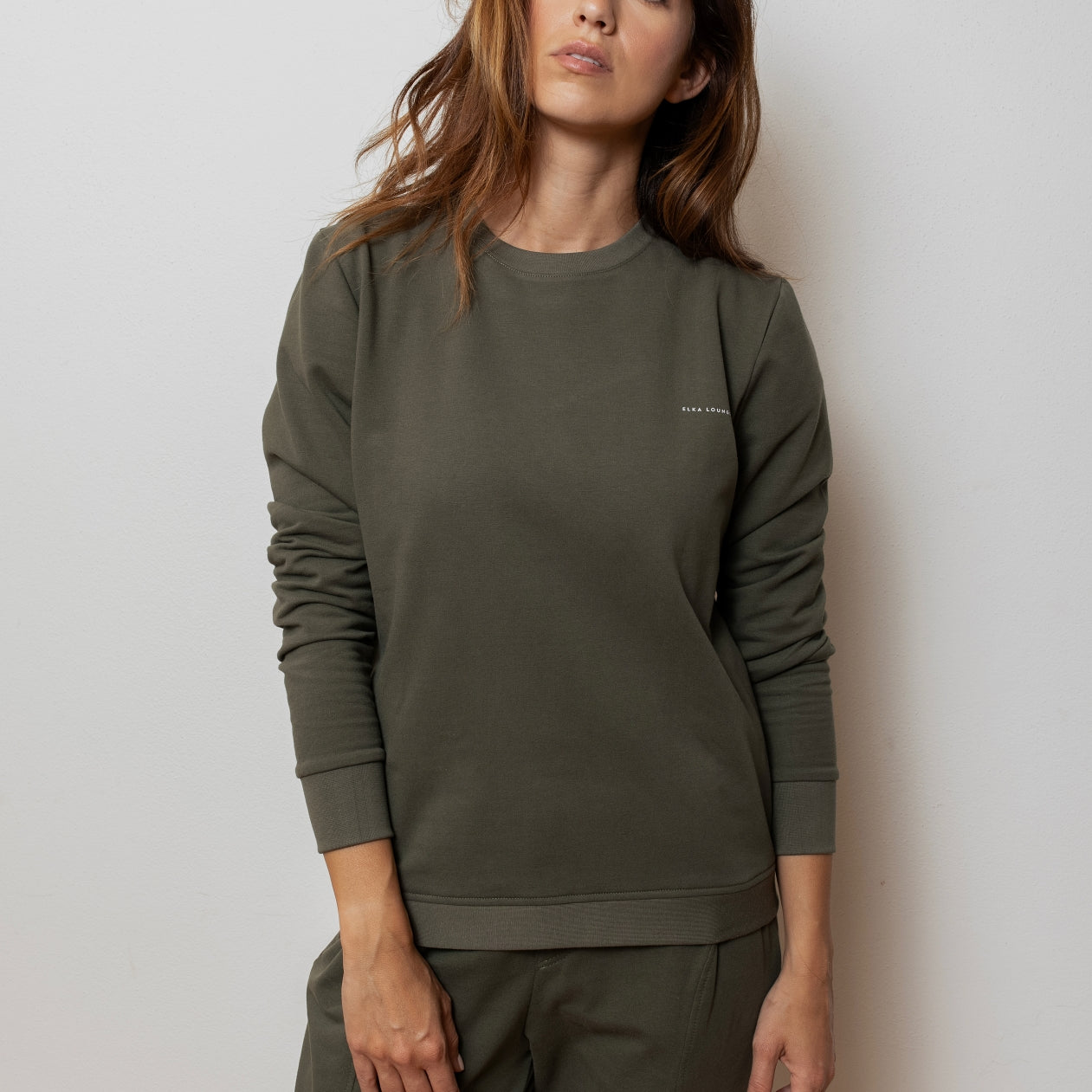 Women sweatshirt organic cotton brushed - regular