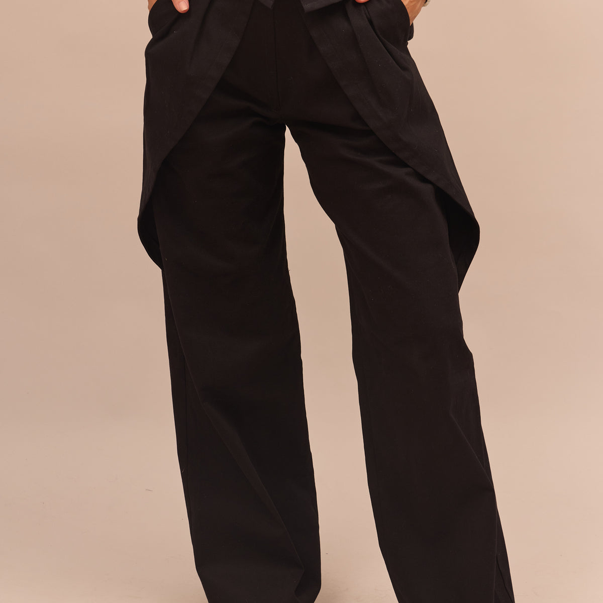 Dámské bavlněné chino wide kalhoty - regular fit