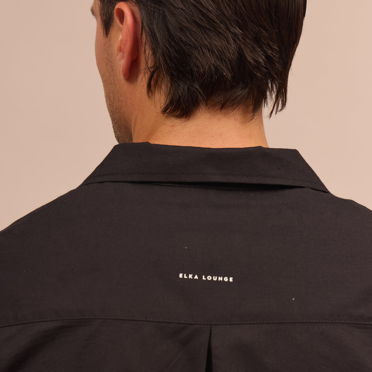 Men's organic cotton shirt with collar - regular fit