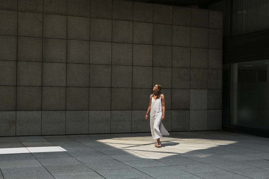 dlouhé lněné šaty ELKA LOUNGE