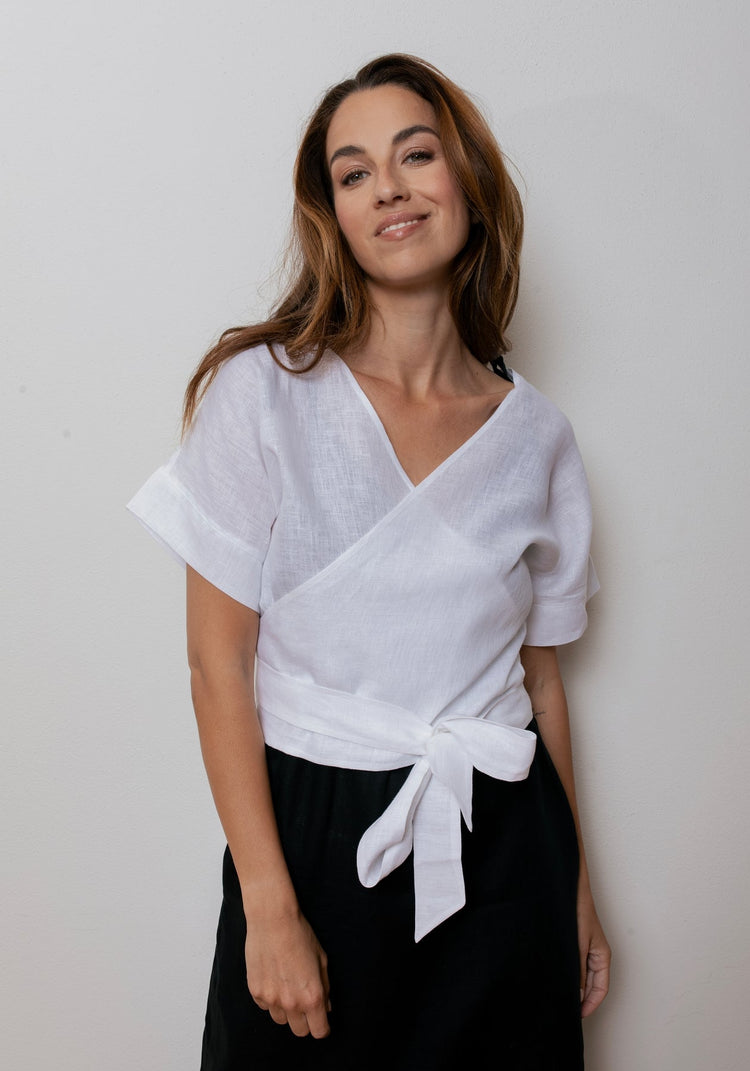 Dámské lněné kimona & topy