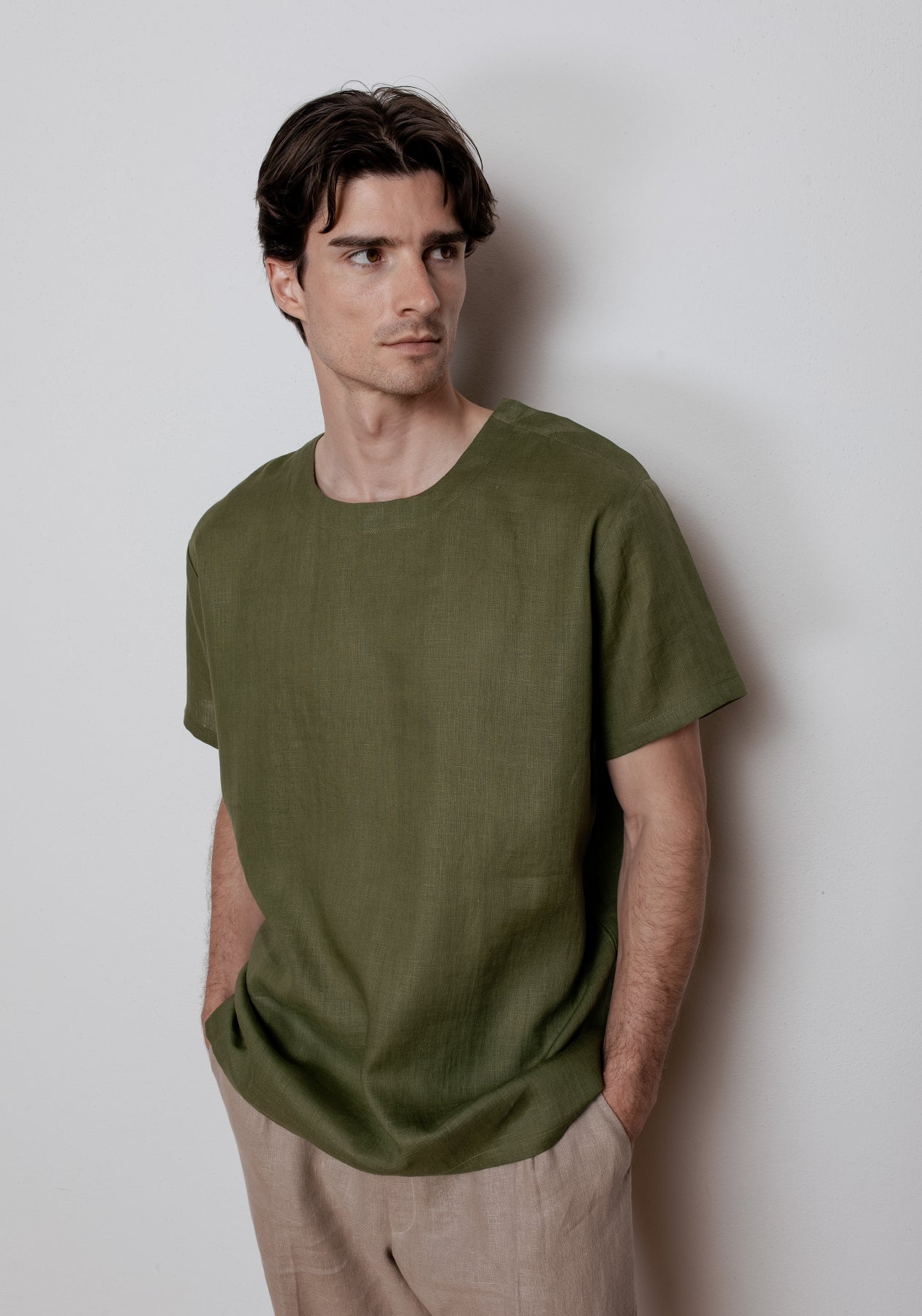 Pánská lněná trička