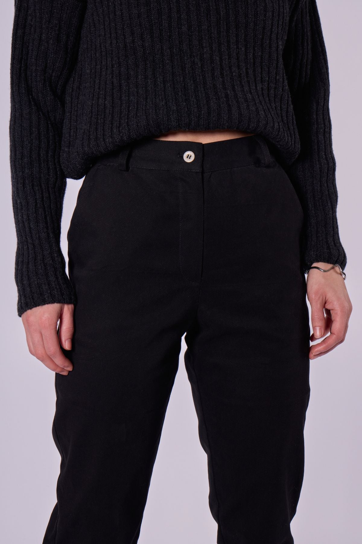 Dámske bavlnené chino nohavice - regular fit