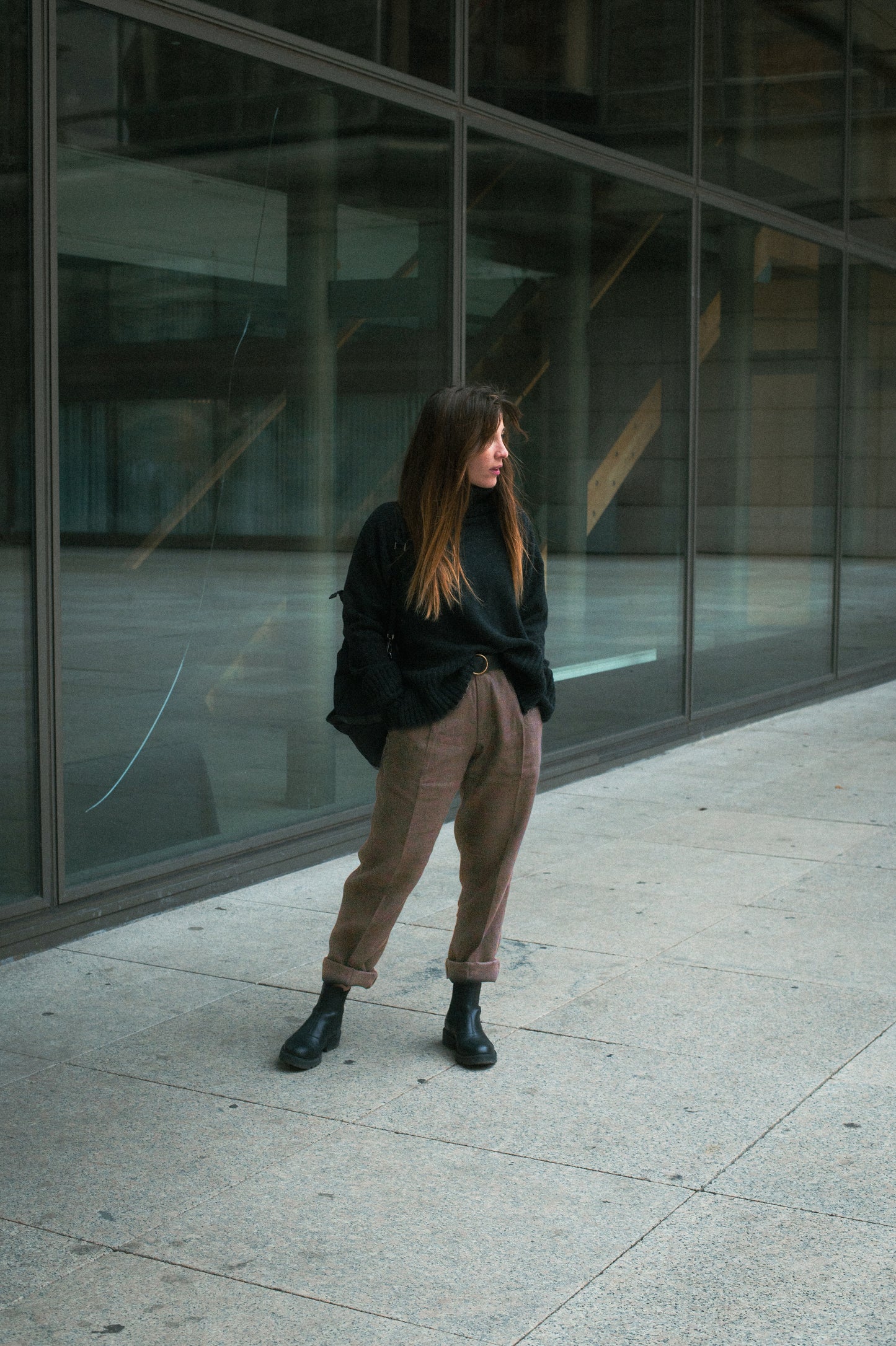 Women’s Straight-leg Linen Pants - Brown