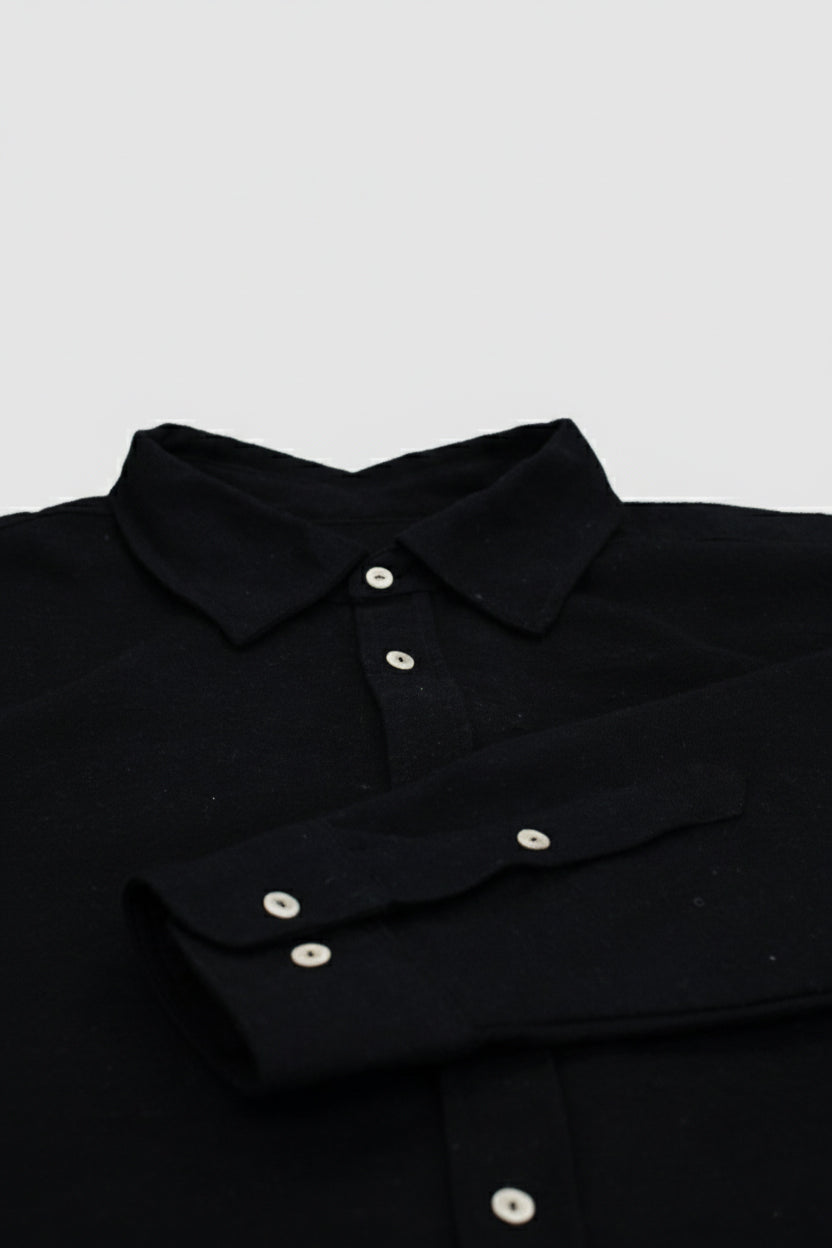 Pánska flanelová košeľa s golierom - regular fit