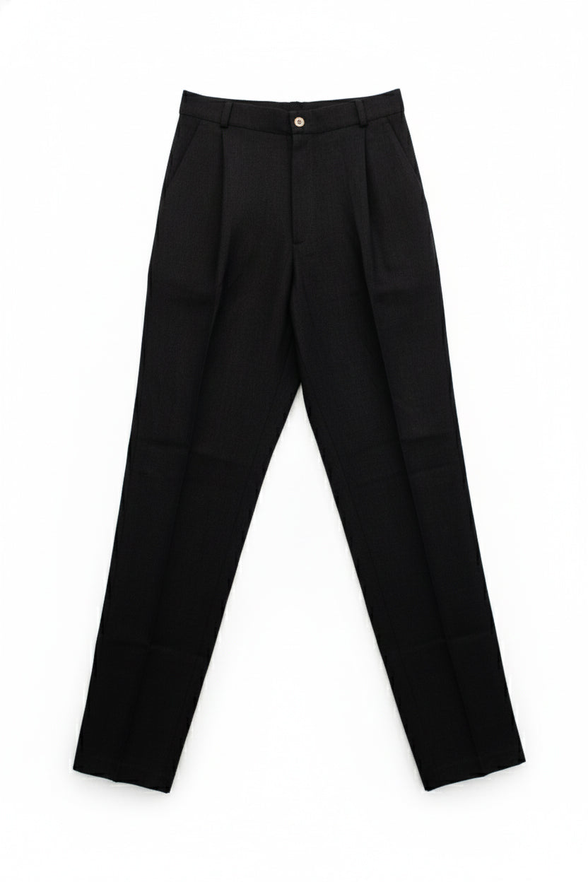Women’s Straight-leg Linen Pants - Black