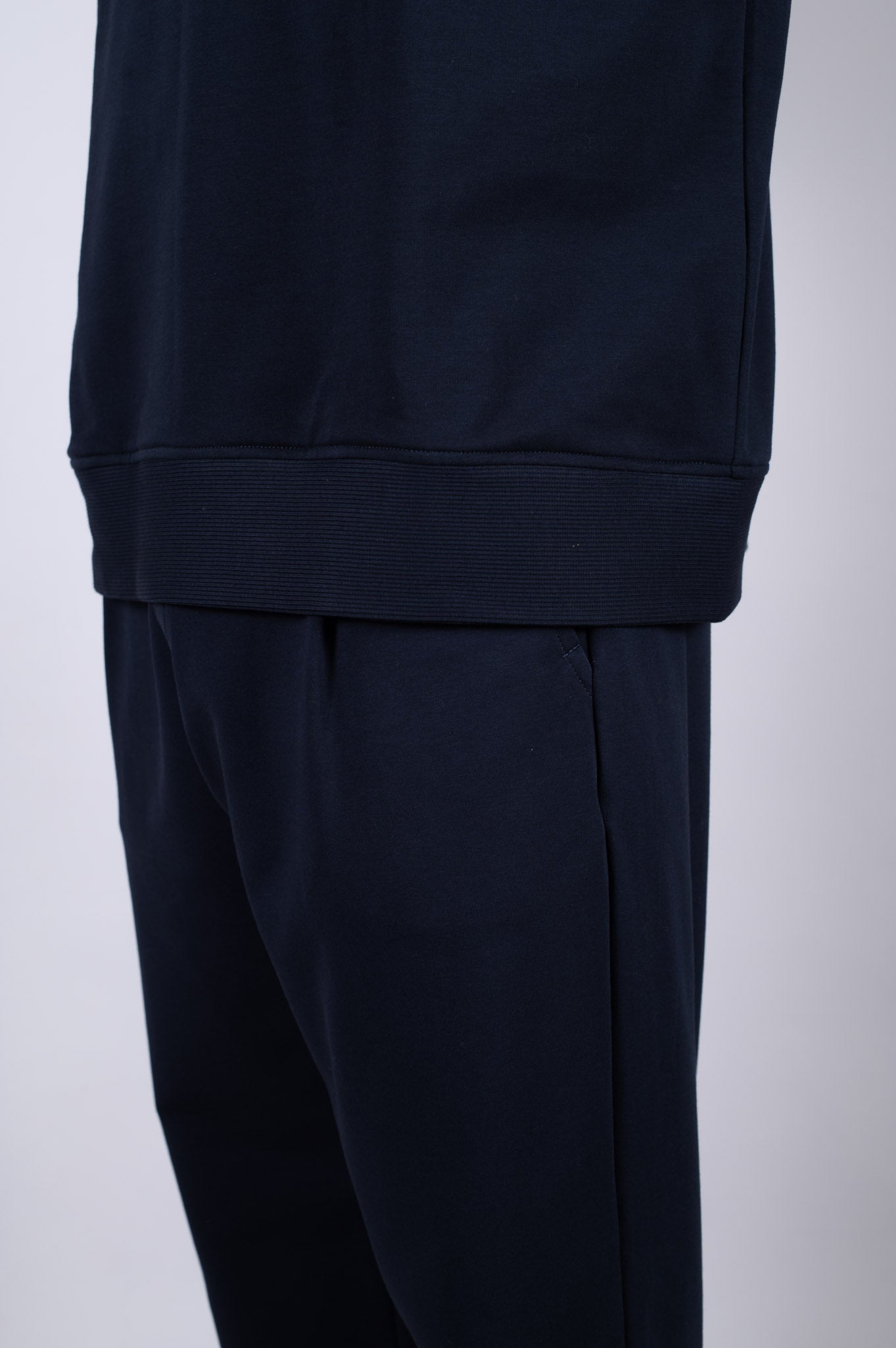 Pánská Mikina zip-up Deep blue Loose fit - update