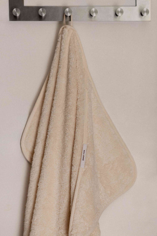 Deco & Home Baby towel organic cotton Natural white 90x90