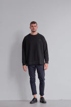 Men Sweatshirt organic cotton brushed - Oversized