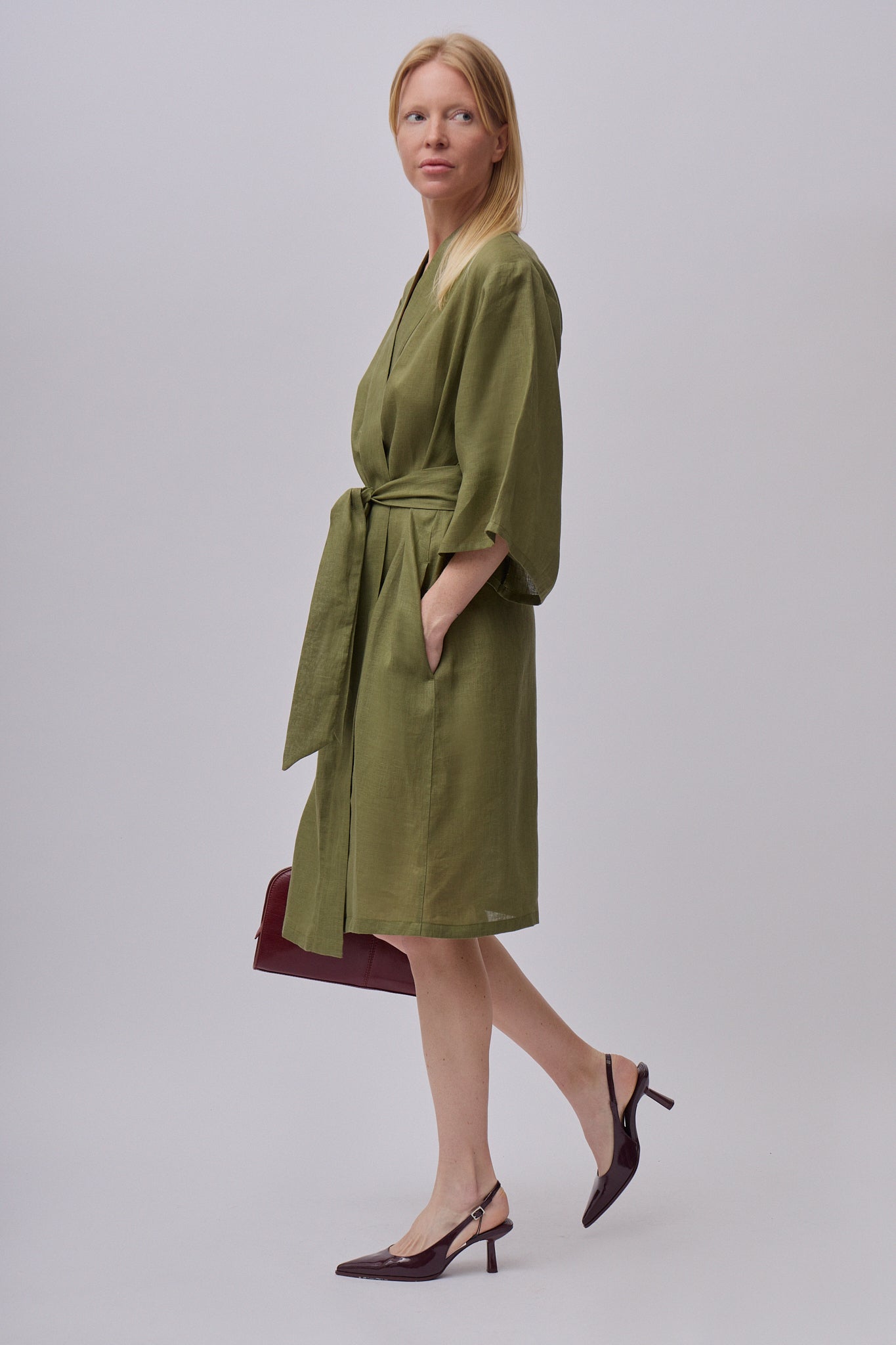 Women’s linen kimono dress 