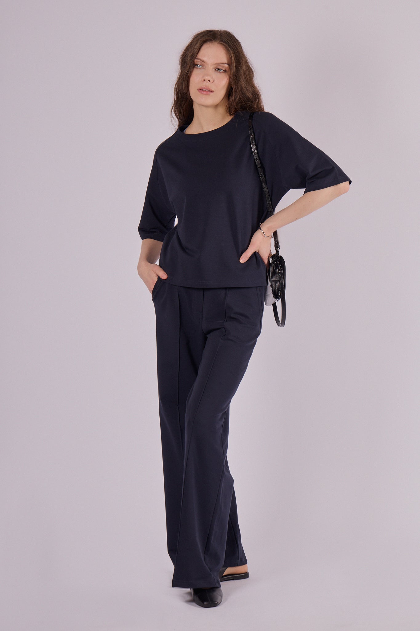 Women’s Wide-Leg Sweatpants from Organic Cotton - Regular fit