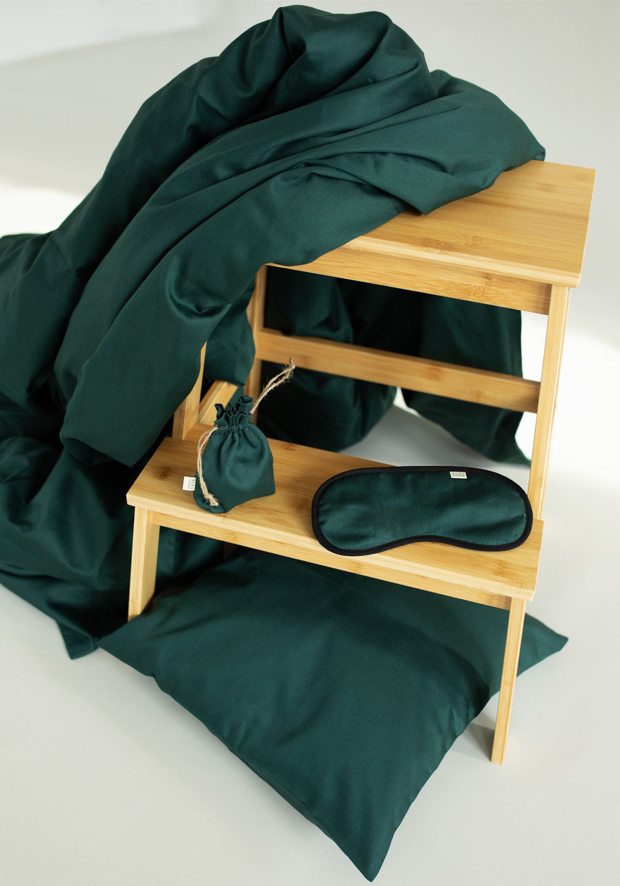 Deco & Home satin bedding Emerald