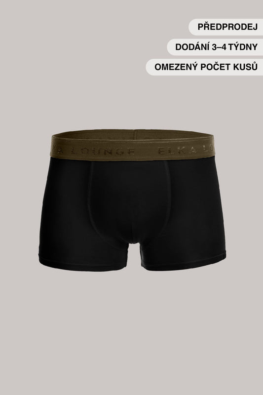 Pánske Boxerky Khaki - Black Lounge
