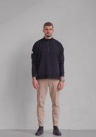 Pánská Mikina zip-up z biobavlny s rozparky - Loose fit