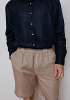 Men linen shorts - loose fit