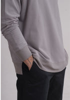 Men sweatshirt organic cotton brushed - Oversized