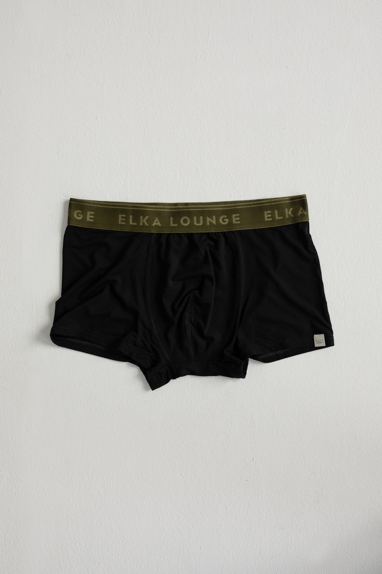 Men's boxers Khaki - Black Lounge