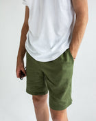 Men linen shorts - loose fit