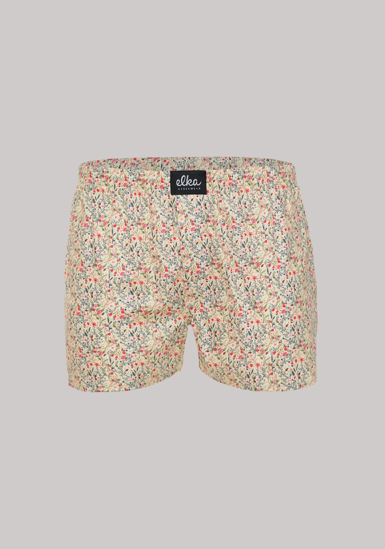 Men's shorts Beige with flowers