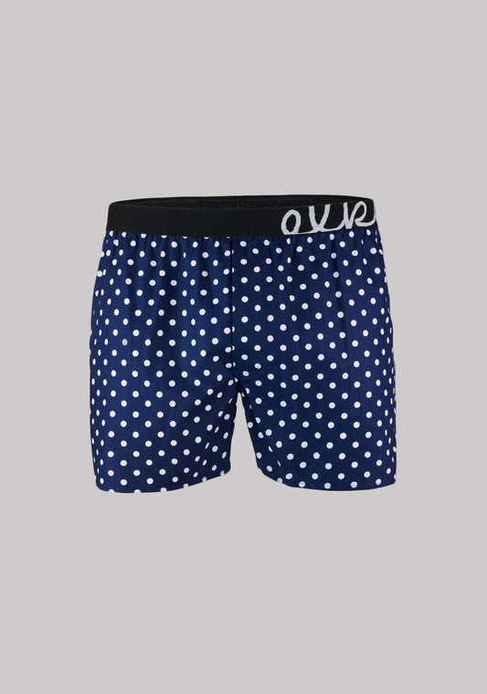 Men's shorts active Blue with polka dots