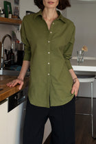 Dámská flanelová košile s límečkem loose fit