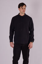 Men's flannel shirt with collar - regular fit