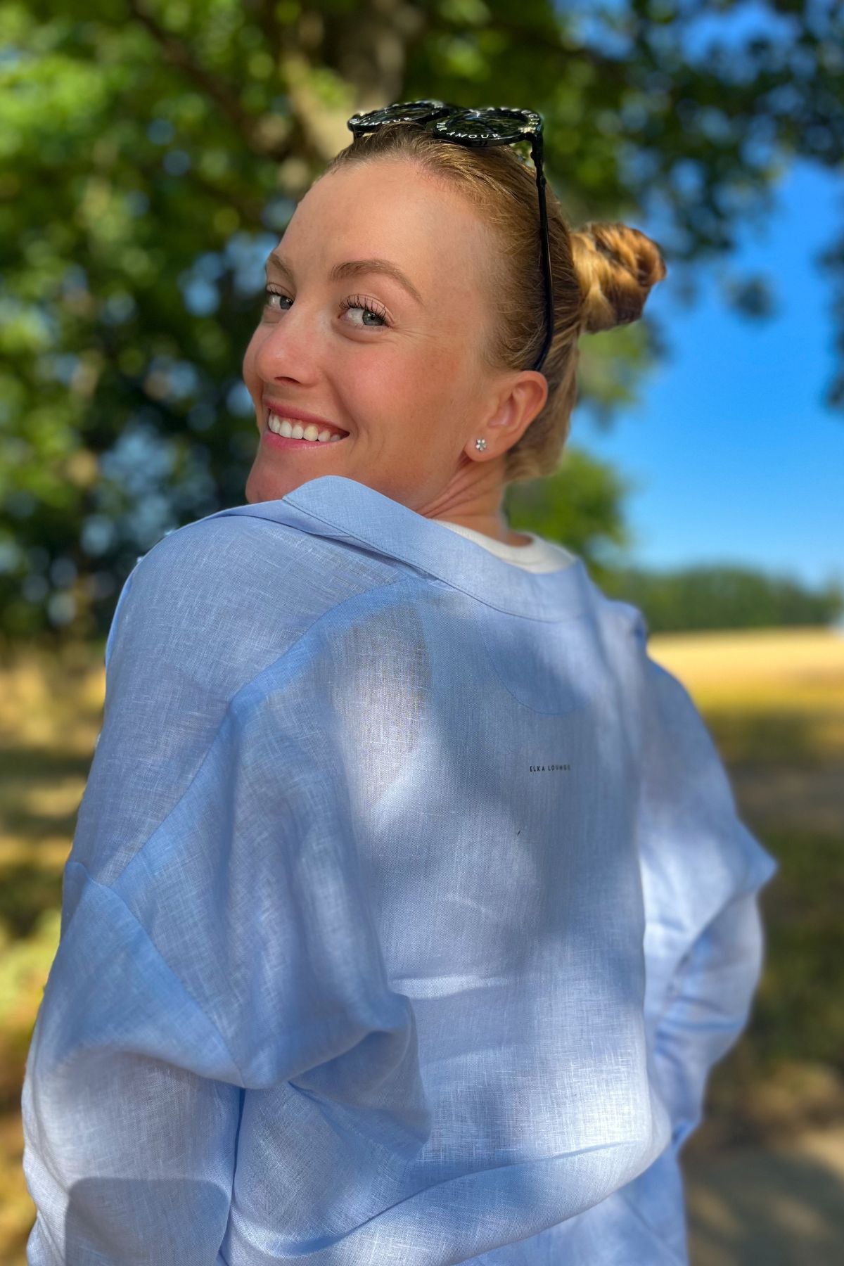 Outfit by Evelína Tůma | All Light blue - Shorts & loose fit Shirt