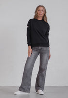 Dámská mikina Classic z biobavlny s rozparky - loose fit