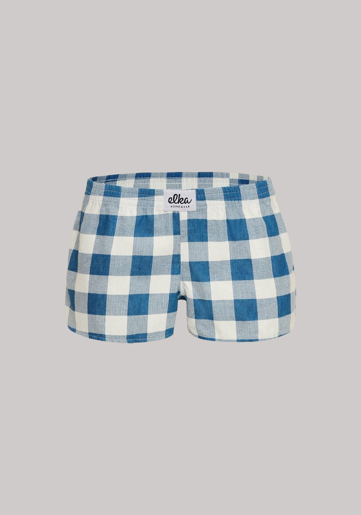 Women's shorts Checked blue