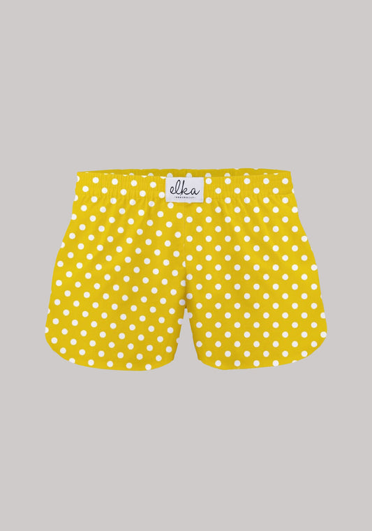 Trenýrky Yellow with polka dots