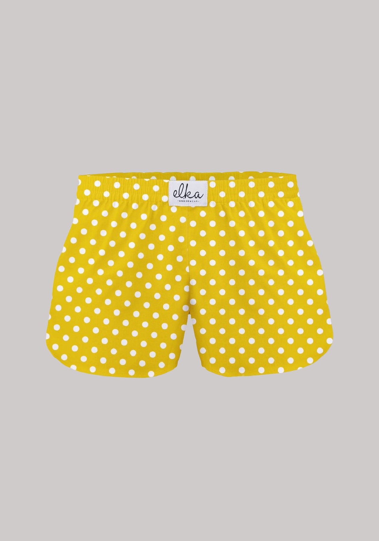 Trenýrky Yellow with polka dots