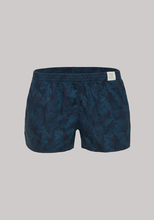 Women's shorts Blue leaves