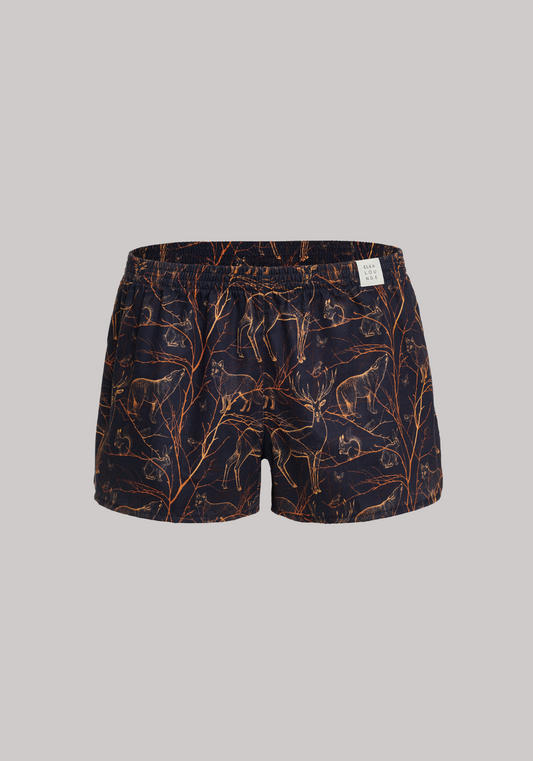 Women's shorts Night forest