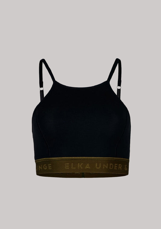 Women bra Black-khaki slimfit