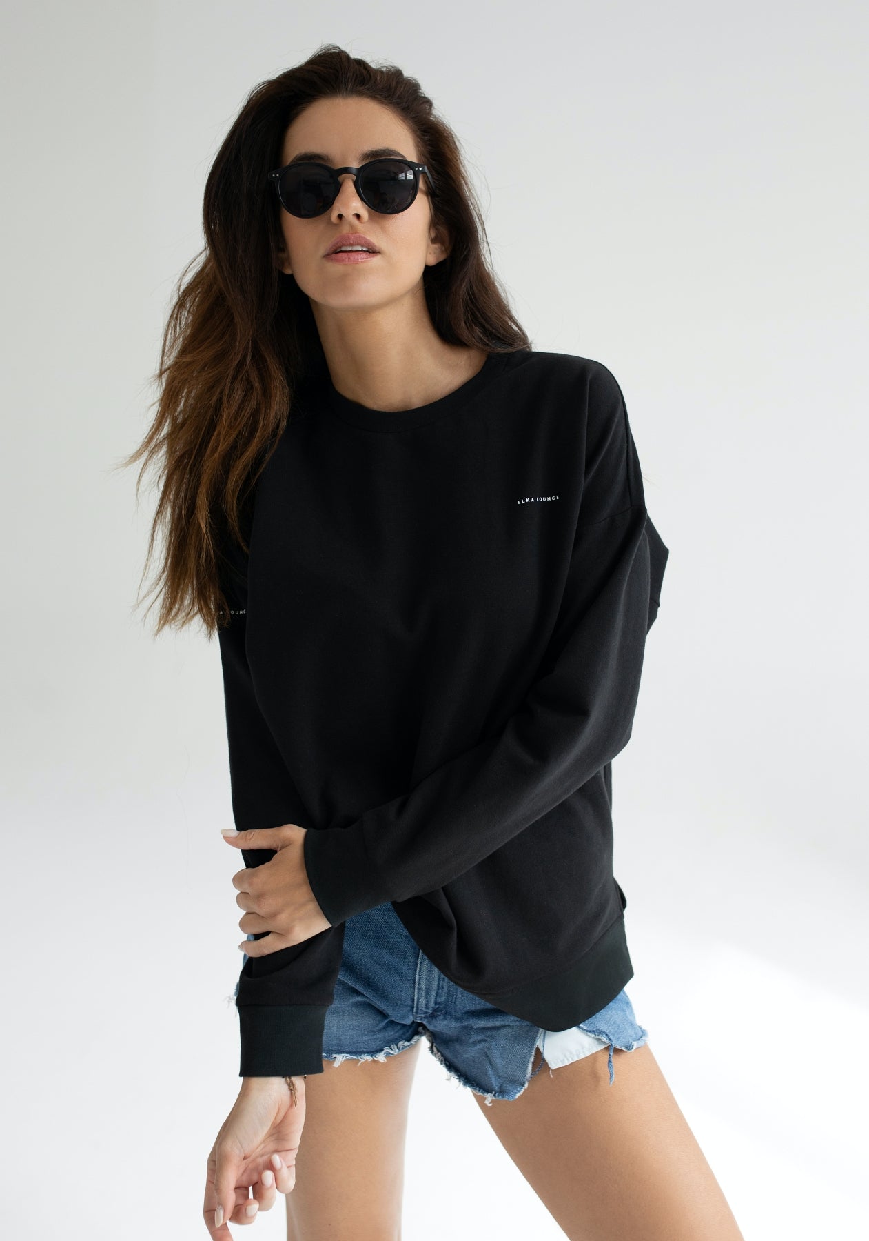 Women Sweatshirt organic cotton brushed - Oversized