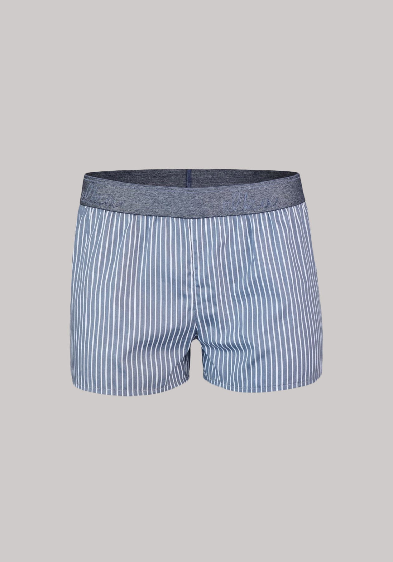 Women's shorts active Gray with stripes